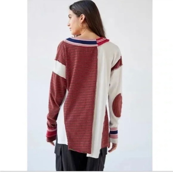 BDG Urban Outfitters Frazer Spliced Slouchy Sweater - Picture 12 of 13